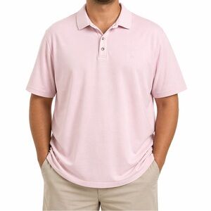 Calvin Klein Liquid Touch Pink Polo Shirt XXL Short Sleeve Classic